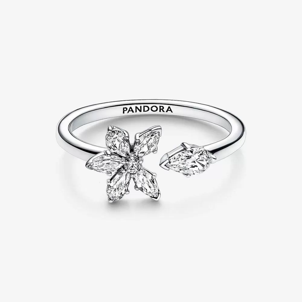 Best Sale Pandora Anel Aberto Sparkling Herbarium