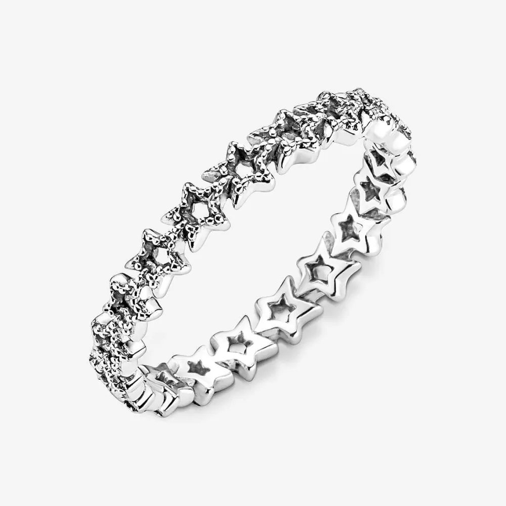 Clearance Pandora Anel Band Of Asymmetric Stars