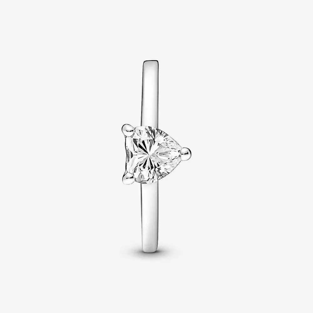 Clearance Pandora Anel Sparkling Heart Solitaire