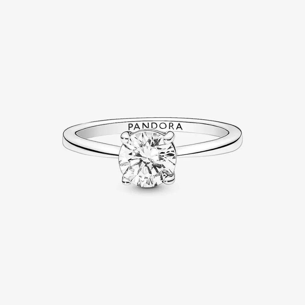 Hot Pandora Anel Sparkling Solitaire