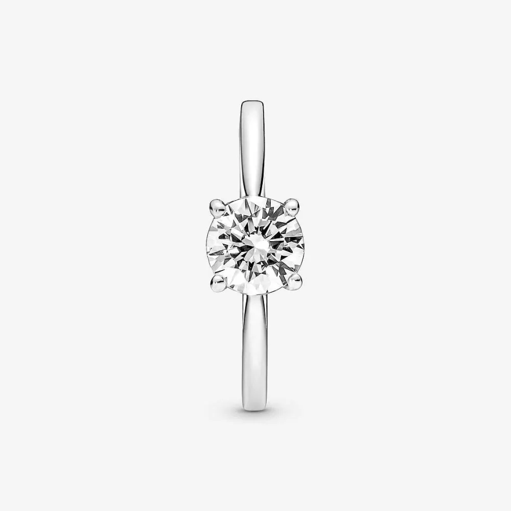 Hot Pandora Anel Sparkling Solitaire