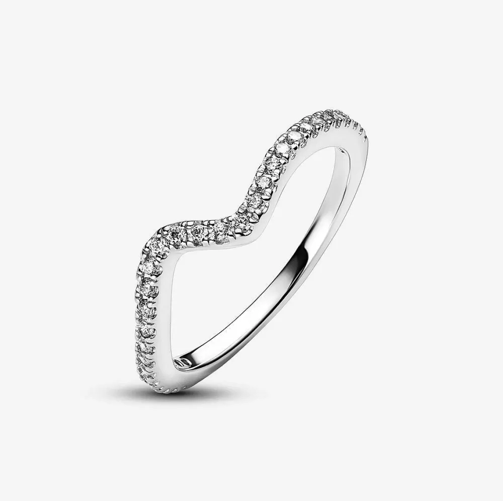 Shop Pandora Anel Sparkling Wave