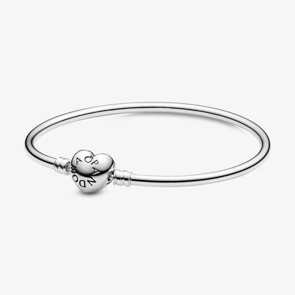 Online Pandora Bangle Fecho Coracao Moments