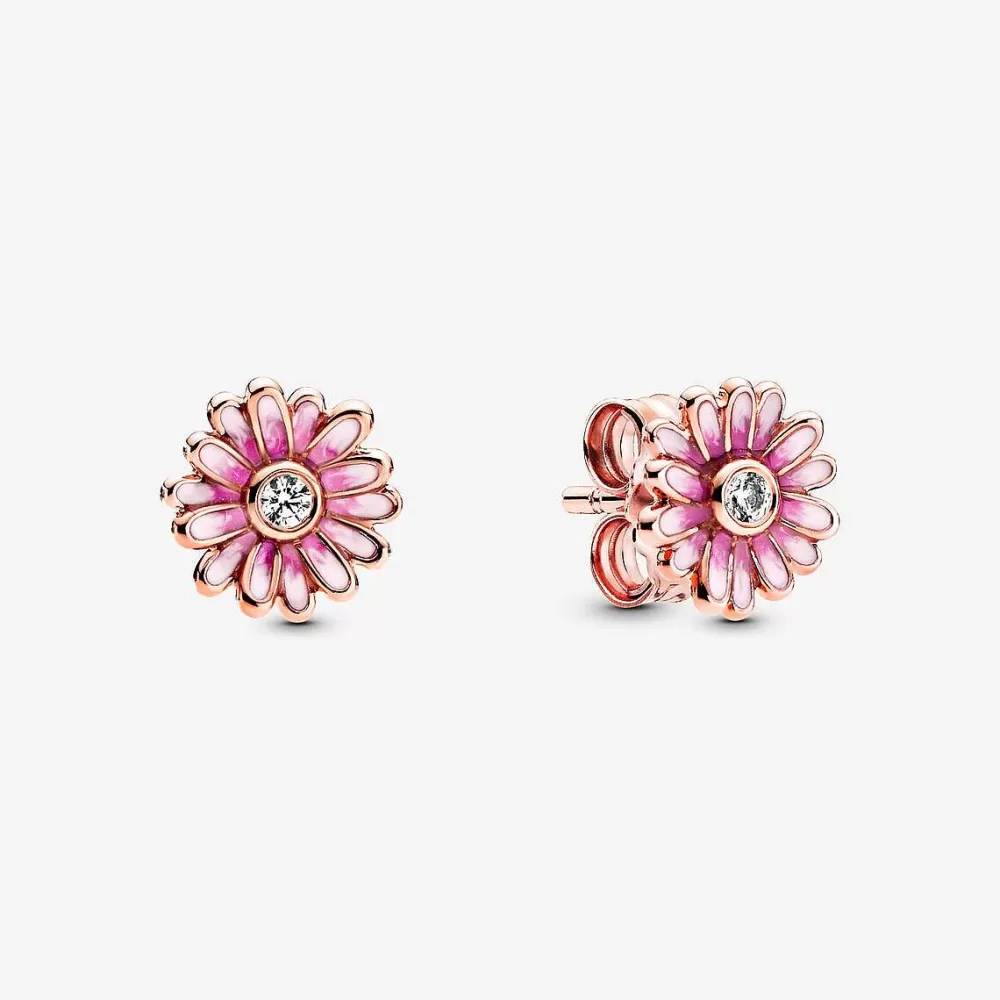 Flash Sale Pandora Brincos Espigão Margarida Rosa