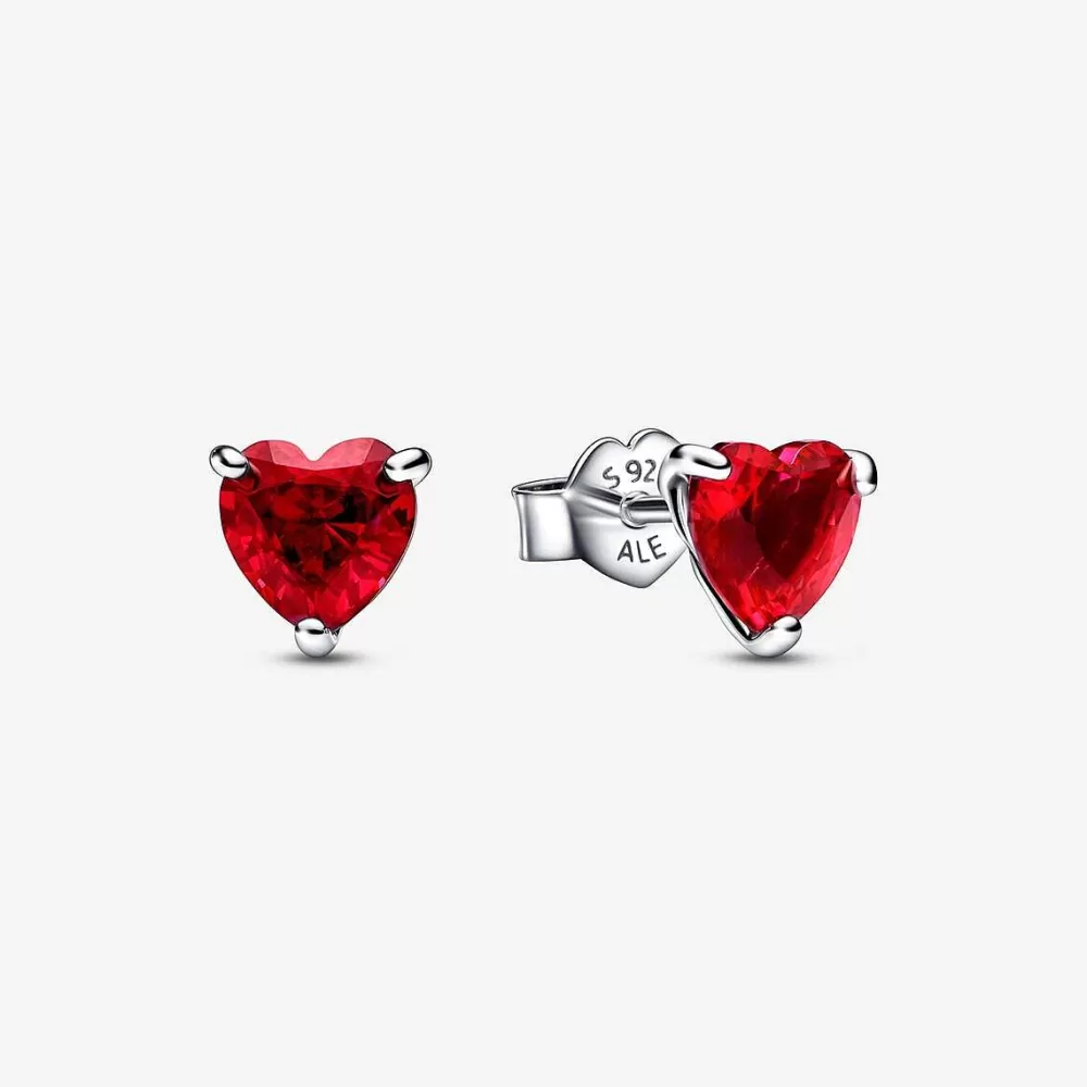 Cheap Pandora Brincos Red Heart