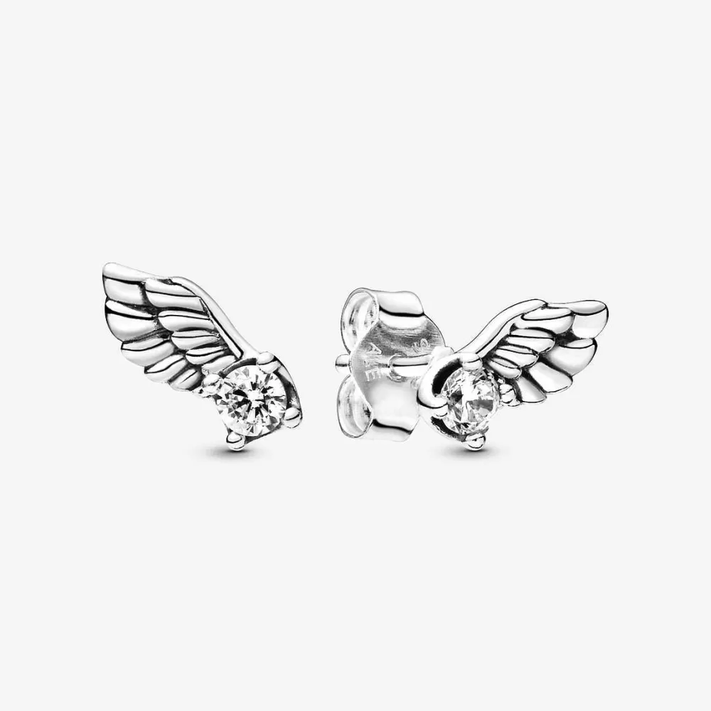 Discount Pandora Brincos Sparkling Angel Wing