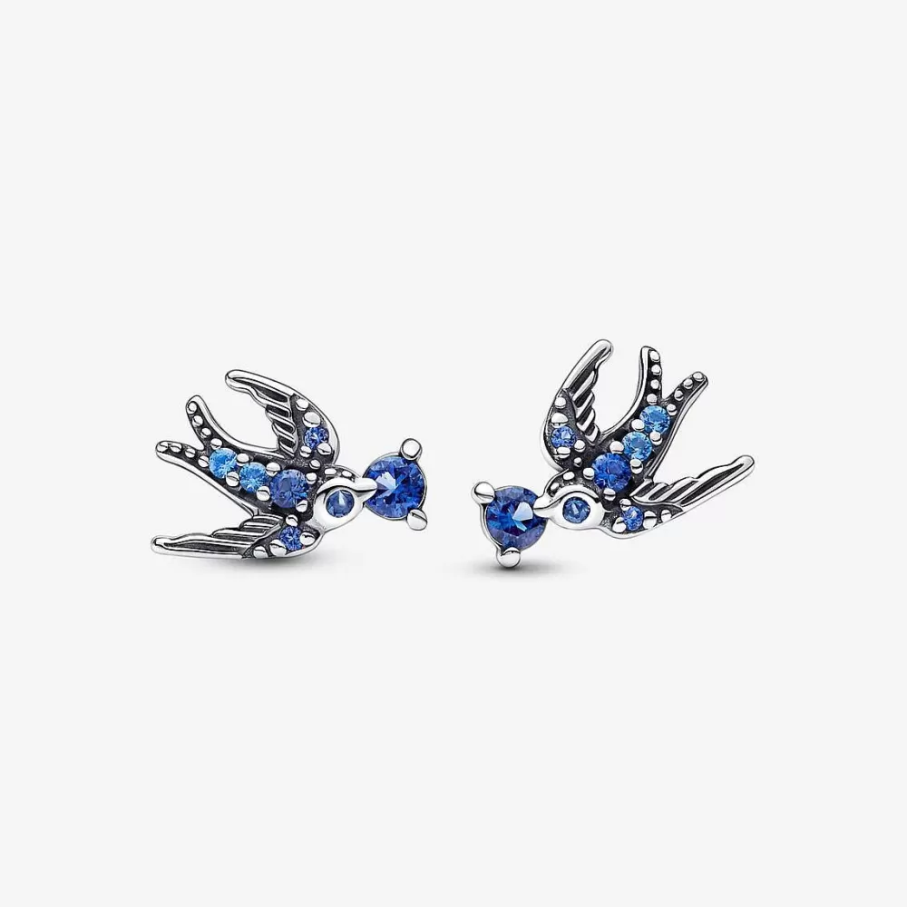 Best Sale Pandora Brincos Sparkling Swallow