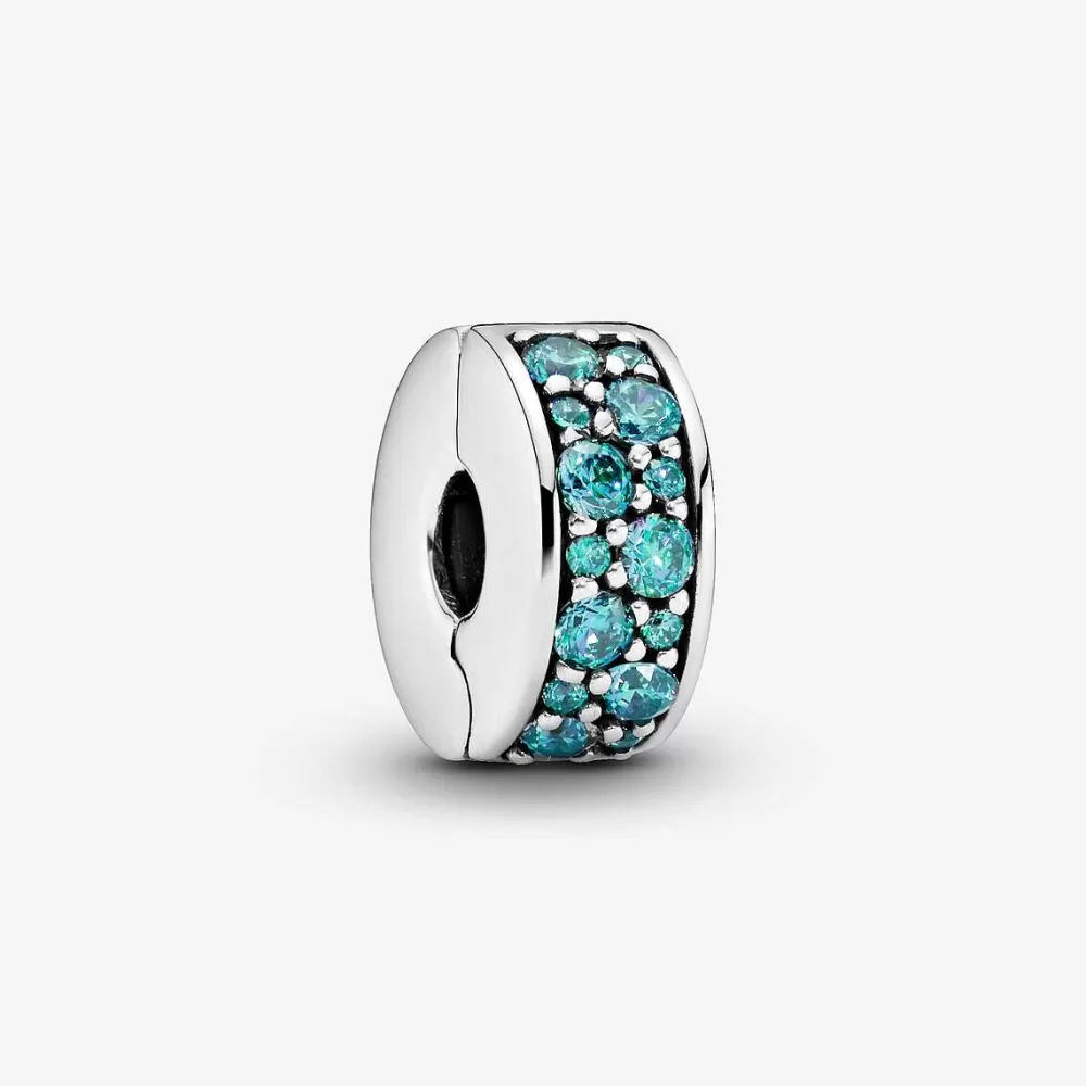 Cheap Pandora Clip Azul Petroleo