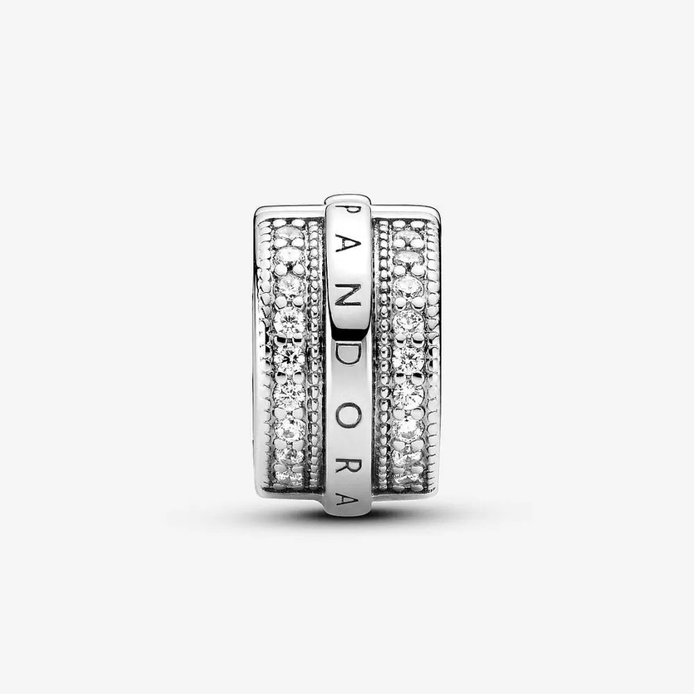 Outlet Pandora Clip Pave Logo