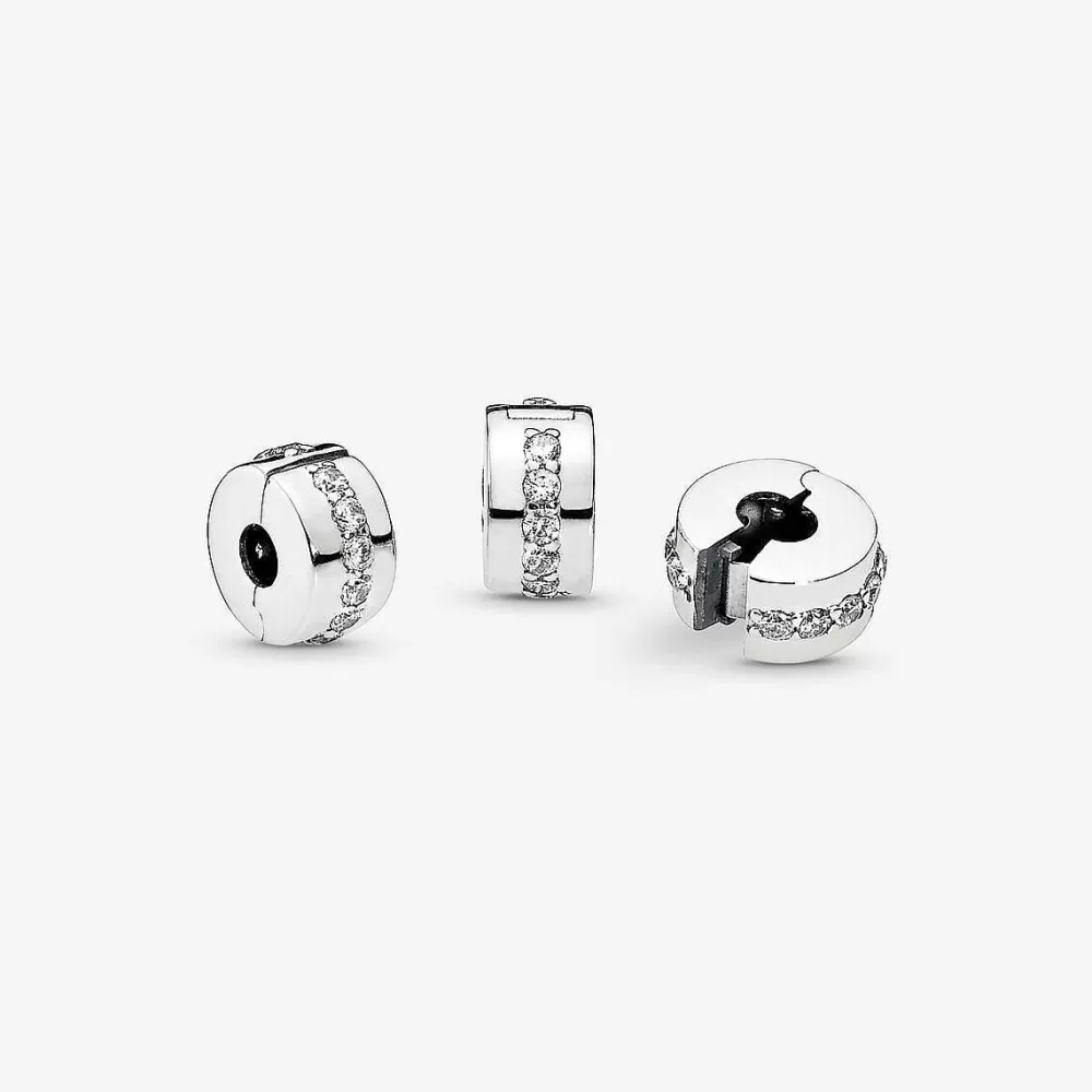 Best Sale Pandora Clip Transparente Brilhante