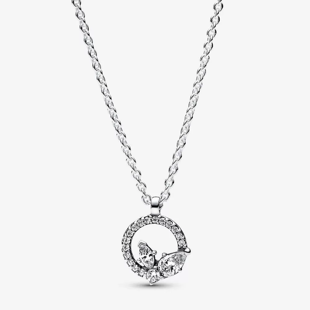 Best Sale Pandora Colar Com Pendente Sparkling Herbarium Circle & Cluster