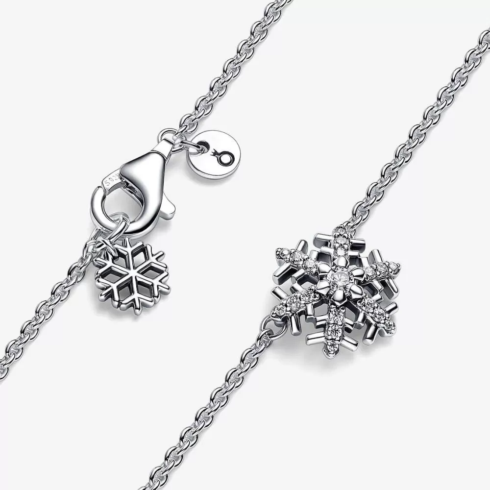 Discount Pandora Colar Com Pendente Sparkling Snowflake