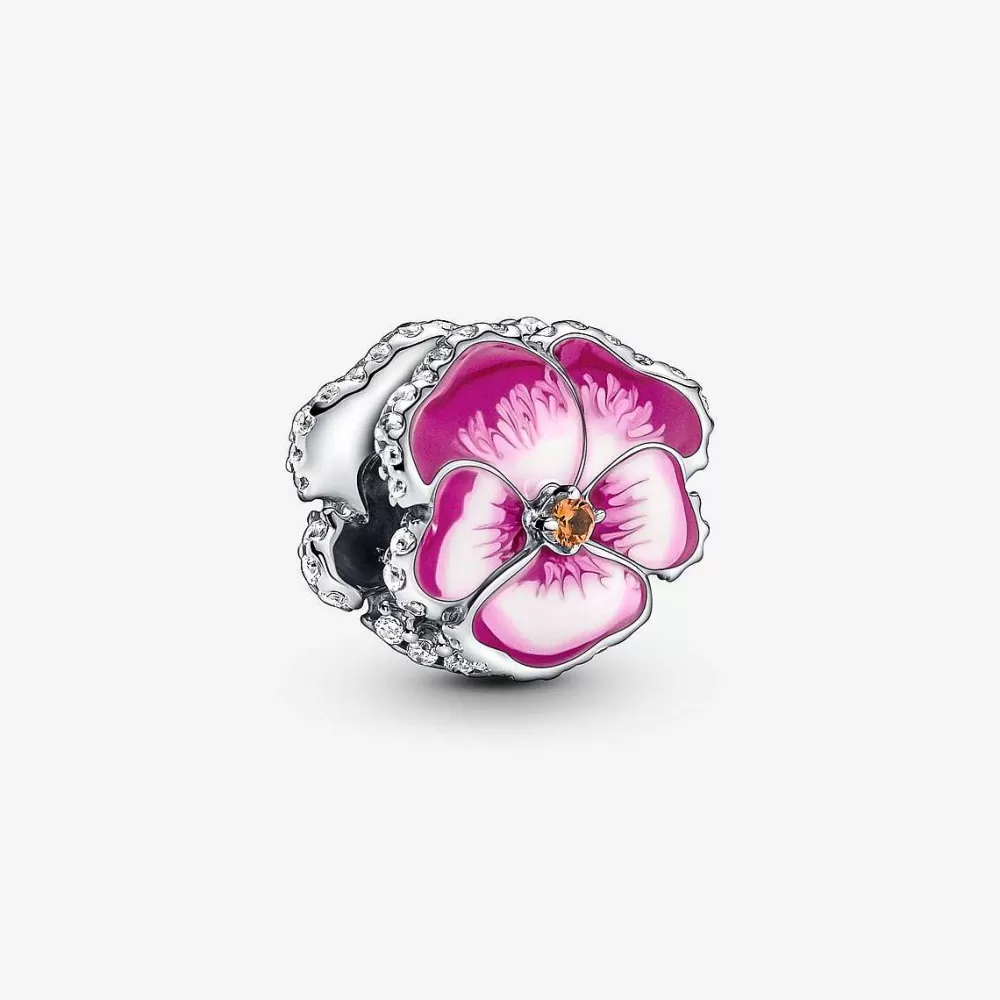 Discount Pandora Conta Amor-Perfeito Rosa