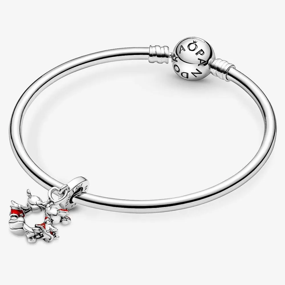 Flash Sale Pandora Conta Pendente Disney, Beijo Mickey E Minnie Mouse