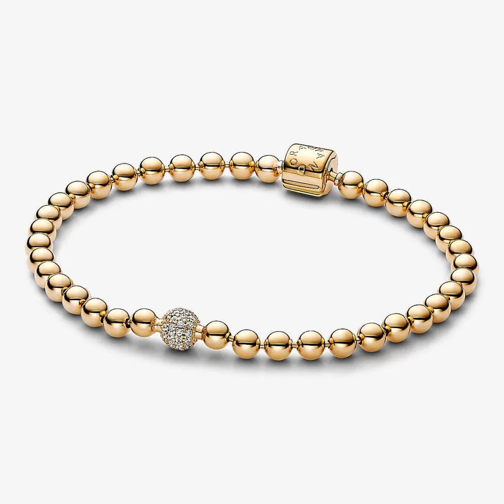 Best Sale Pandora Pulseira Beads & Pave