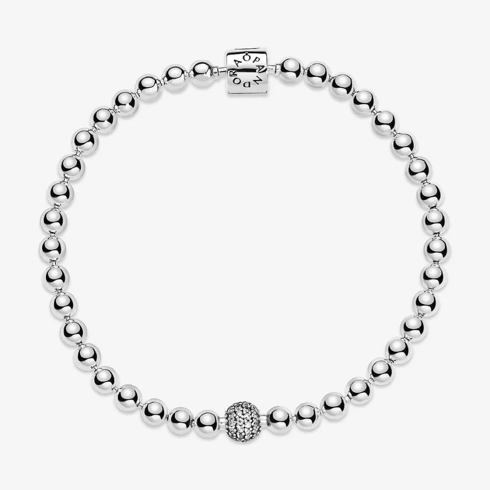 Outlet Pandora Pulseira Beads & Pave