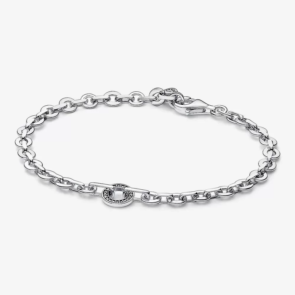 Fashion Pandora Pulseira Signature Pave